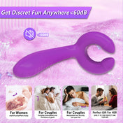 Dual Head Flexible Vibrator-Purple