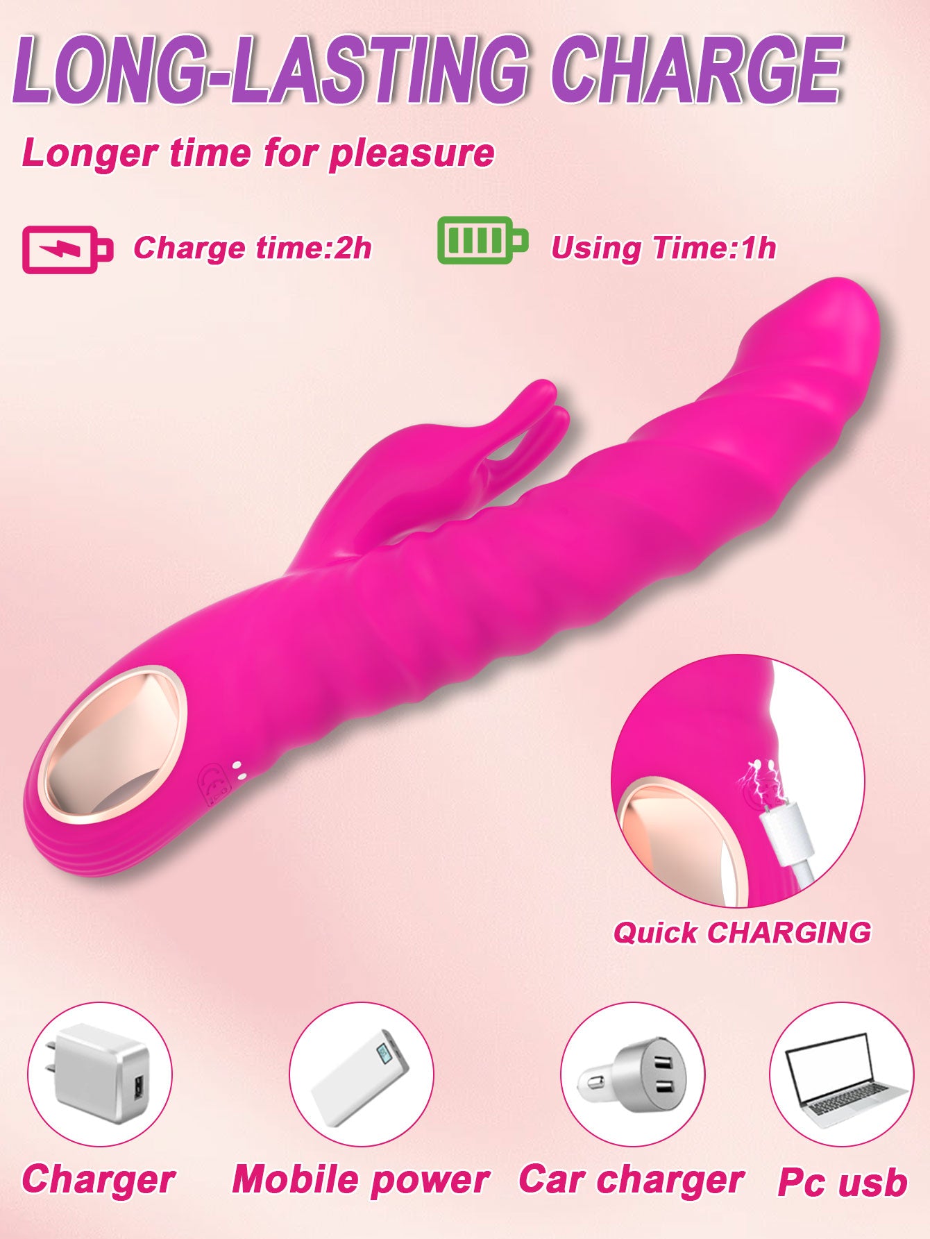 Dreamboat Triple Stimulation Vibrator-Red