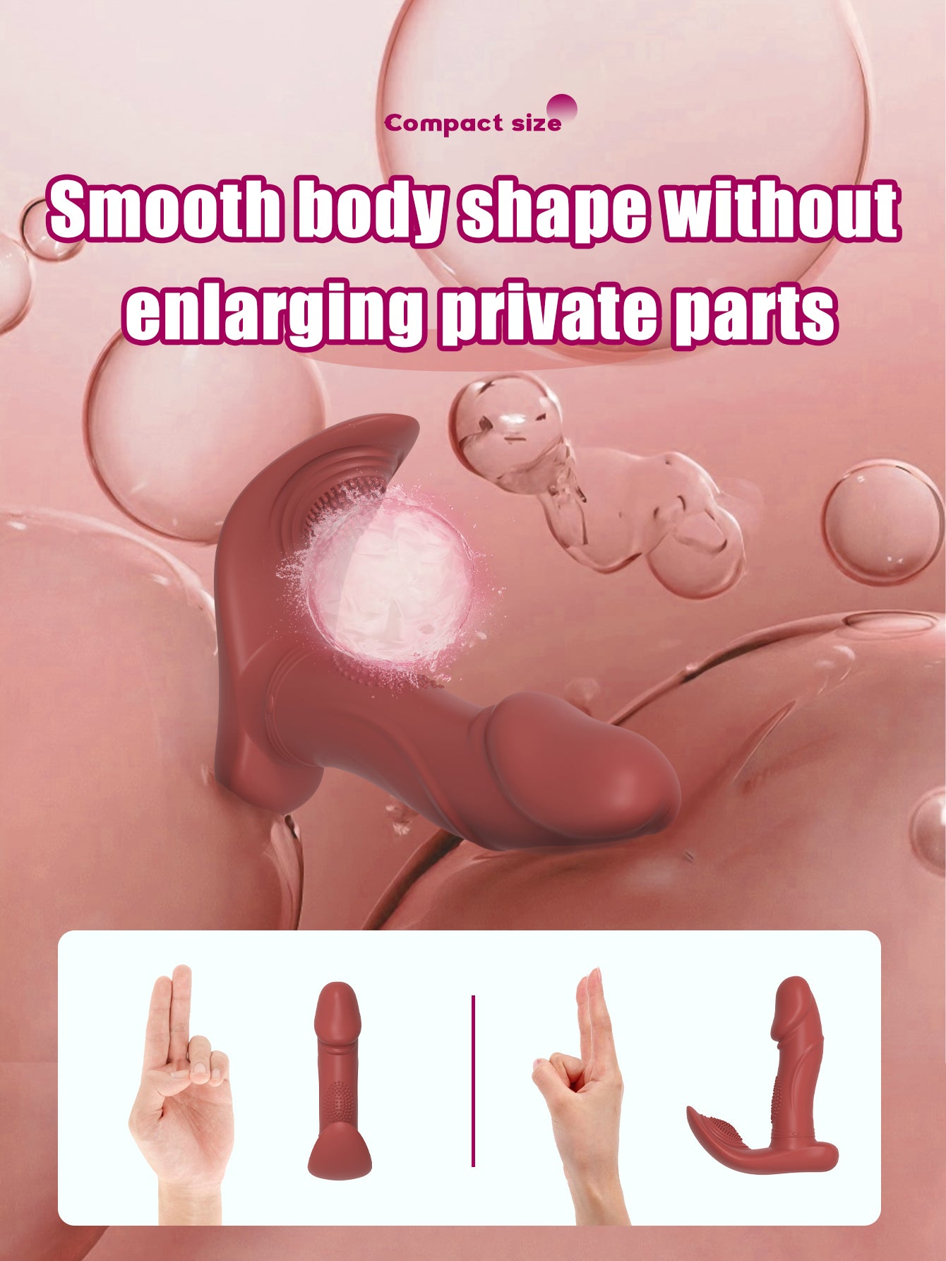 Wave Rotate Wearable Vibrator-Red