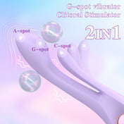 Dual Stimulation Ring Vibrator-Purple