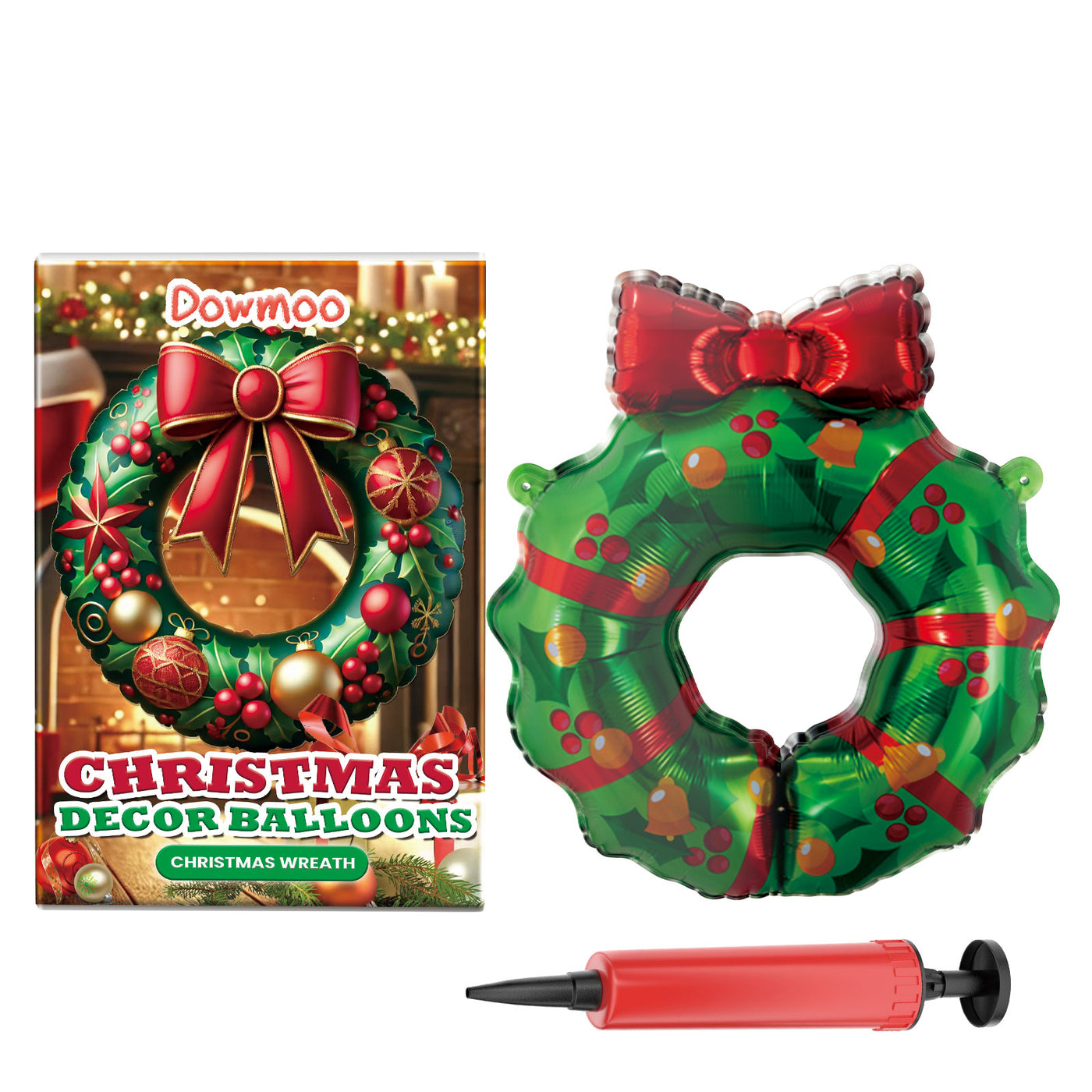 Christmas Decor Balloons Christmas Wreath