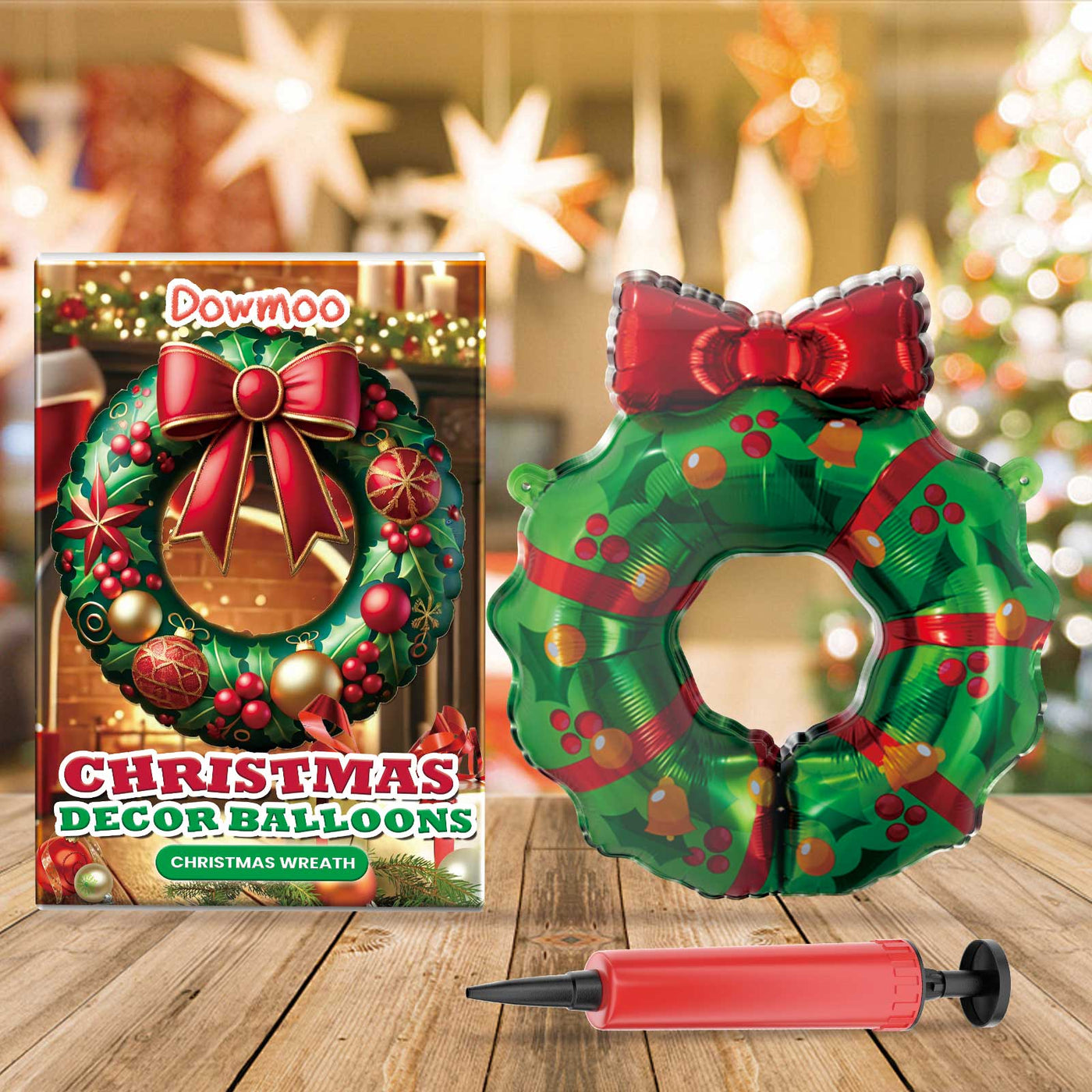 Christmas Decor Balloons Christmas Wreath