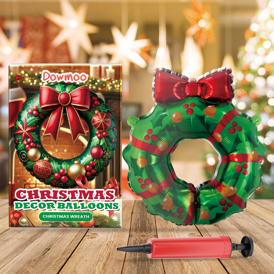 Christmas Decor Balloons Christmas Wreath
