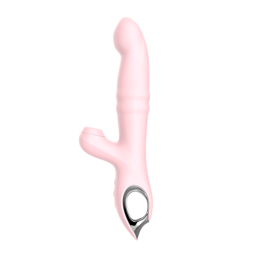 Thrusting and Sucking Rabbit Vibrator-Pinck