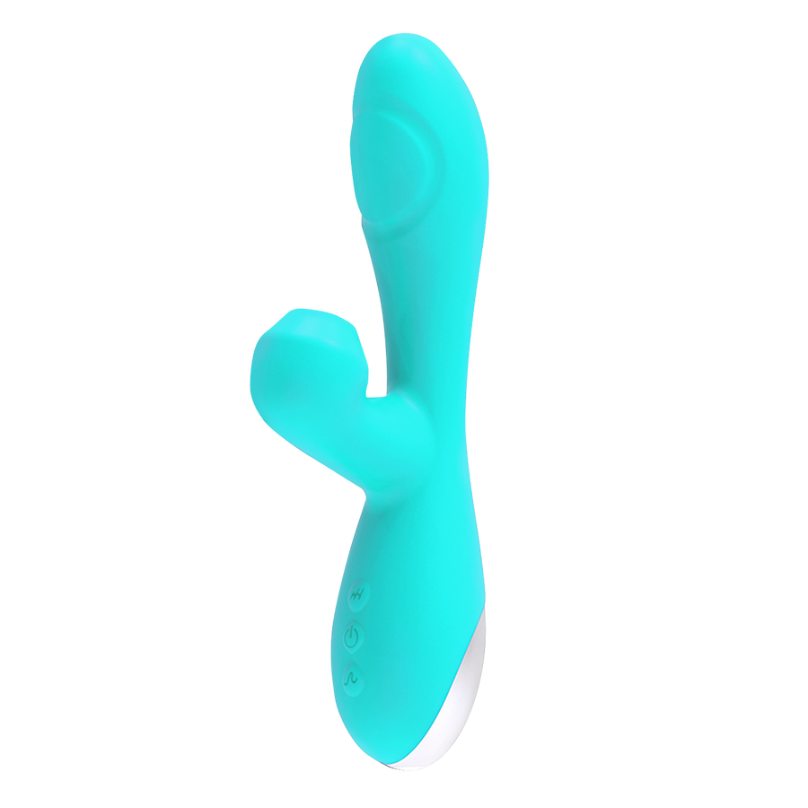 Triple Pleasure Suction Vibrator-Blue