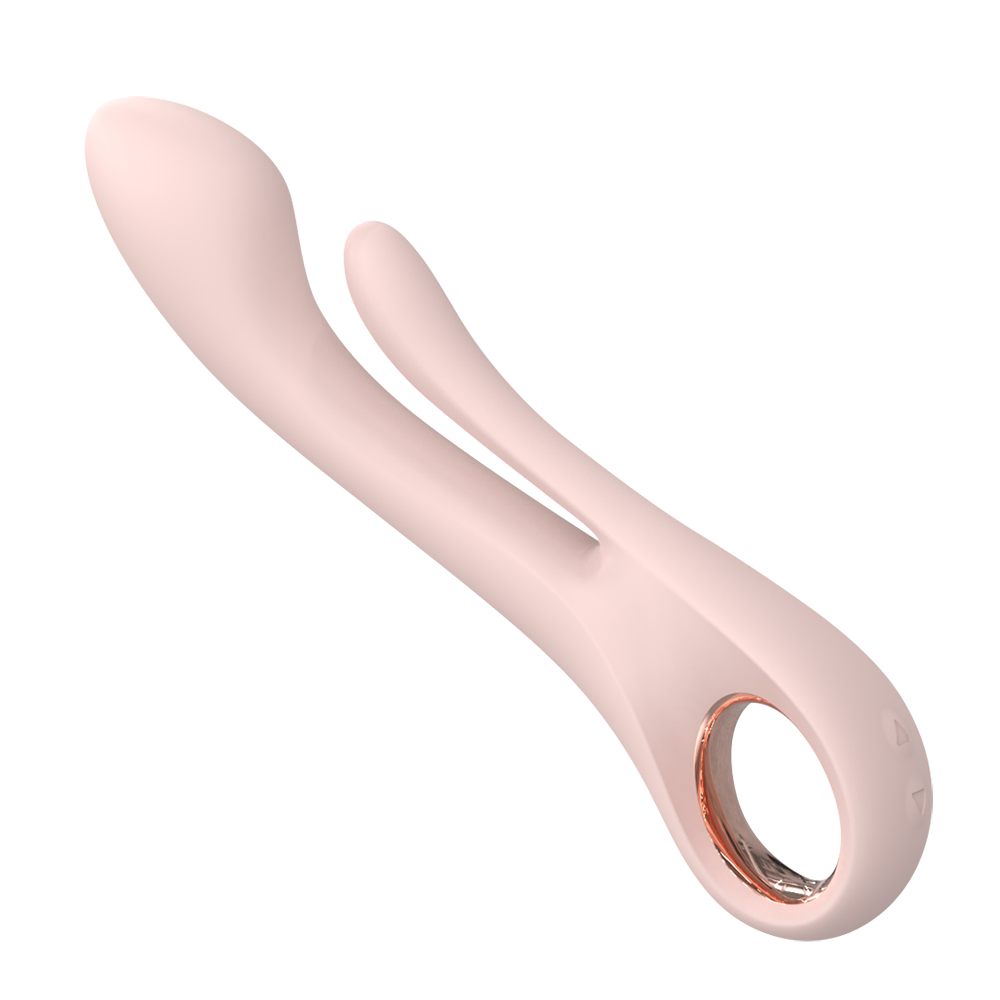 Dual Stimulation Ring Vibrator-Pink