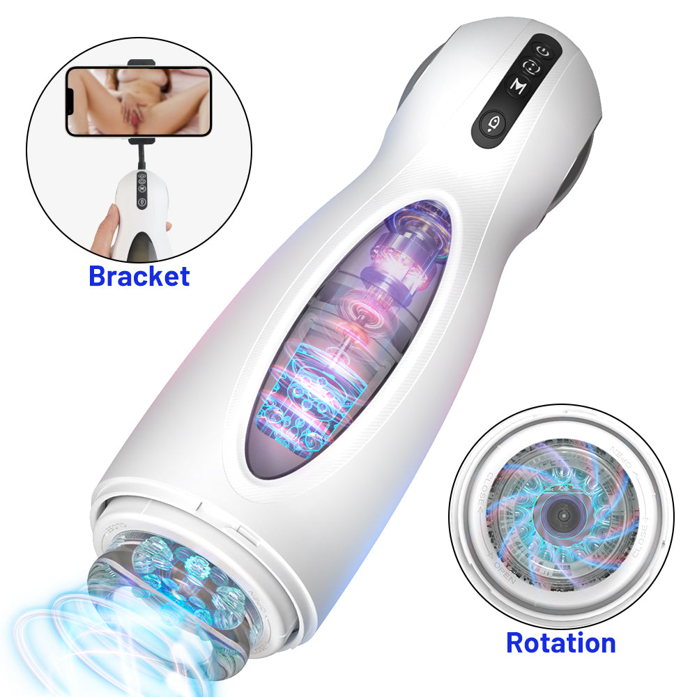 RoboStroker Telescopic Masturbator-White