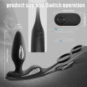 Electro Shock Prostate Plug-Black