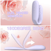 PulseSync 3-in-1 Couples Vibrator-Purple