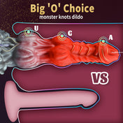 Alien Canine Ejecting Dildo-Red