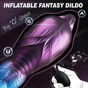 Abyss Blue Inflatable Dragon Dildo