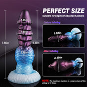 Abyss Blue Inflatable Dragon Dildo